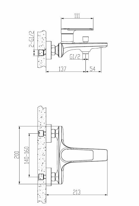 смеситель esko baku bk 54 - фото №5