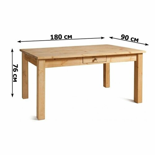 KTT18 Стол с ящиком 180 Прованс СтарениеВоск 180х90х76 см 27831₽