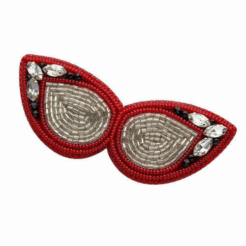 НБР-18006 Набор для вышивания бисером: Брошь 'Красные очки'.