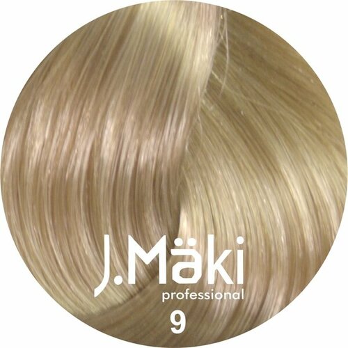 J.Maki Стойкий краситель для волос 9 Блондин 60 мл оригинал