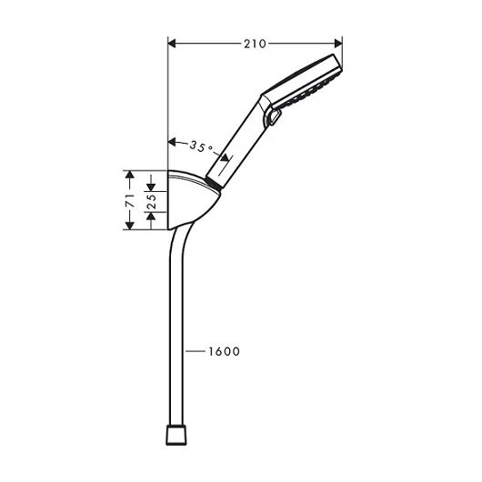 Hansgrohe Душевой гарнитур Hansgrohe Vernis Blend Vario 26273000 хром - фотография № 10