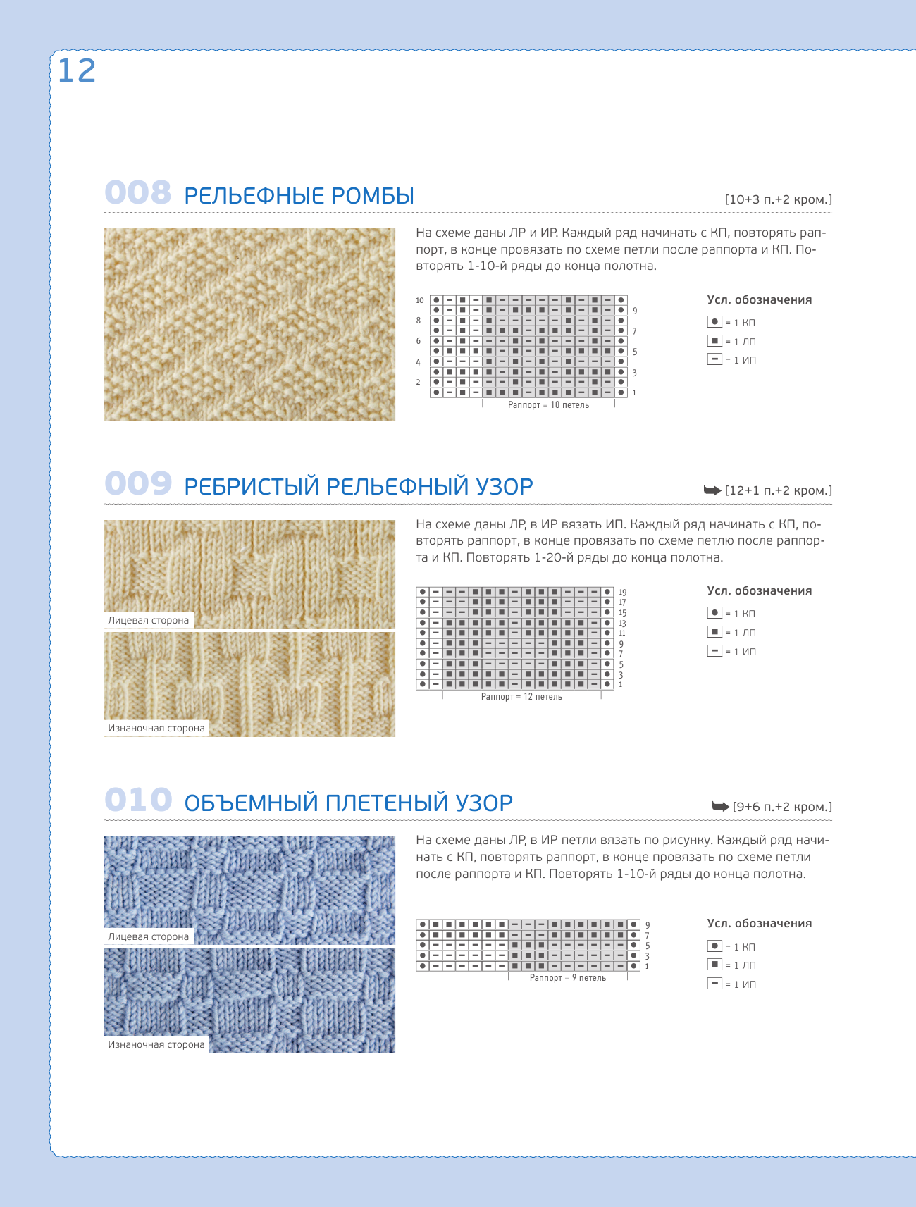 Узоры для вязания на спицах. Большая иллюстрированная энциклопедия - фото №12