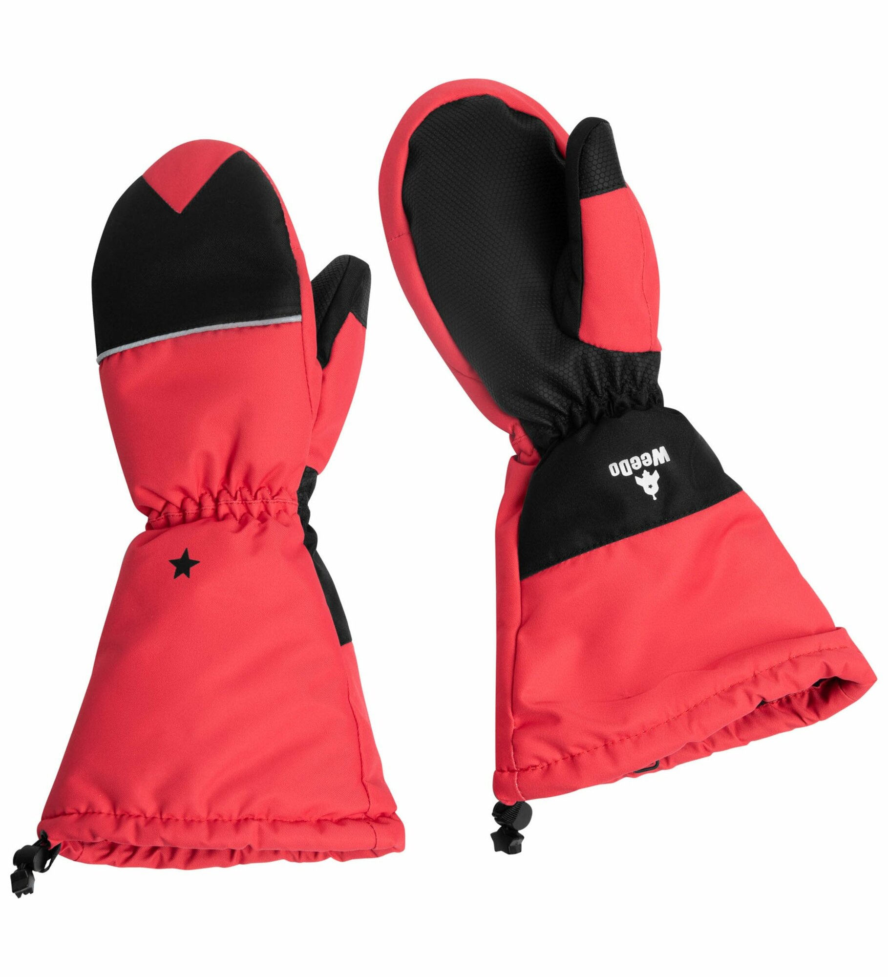 фото Рукавицы зимние WeeDo Devil red (красные) - размер 14см (2-4г)