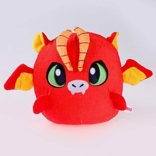 Мягкая игрушка Дракон красный круглый 785₽