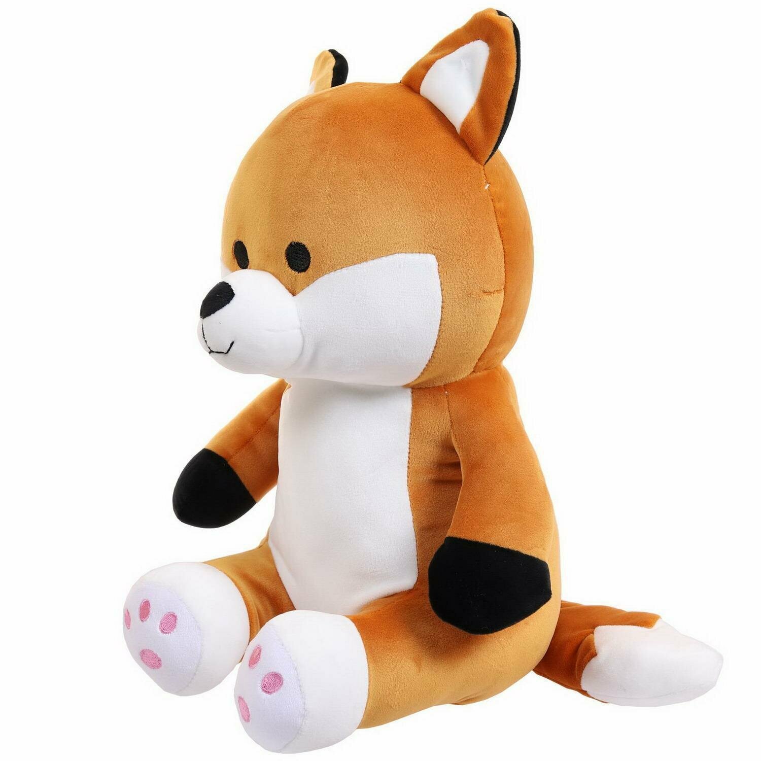 Игрушка мягкая ABtoys лиса рыжая 35 см - фото №5