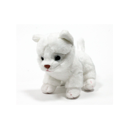 фото Мягкая игрушка leosco котенок 14 см белый k30012a