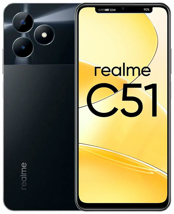 Смартфон Realme C51 (RMX3830) 128Gb 4Gb черный