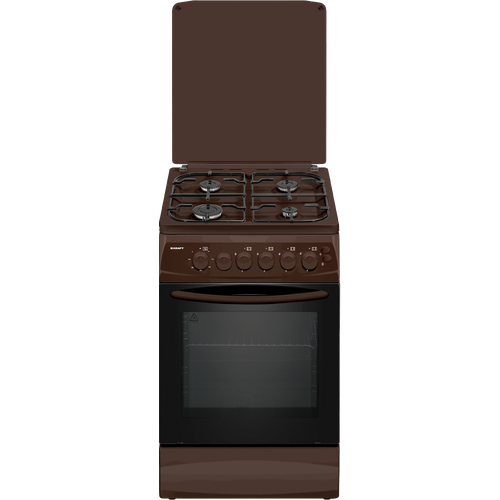 Газоэлектрическая плита KRAFT KF-FSK 6405AEBRI коричн крышка дух электрич чугун решеткиТурция 2955000₽