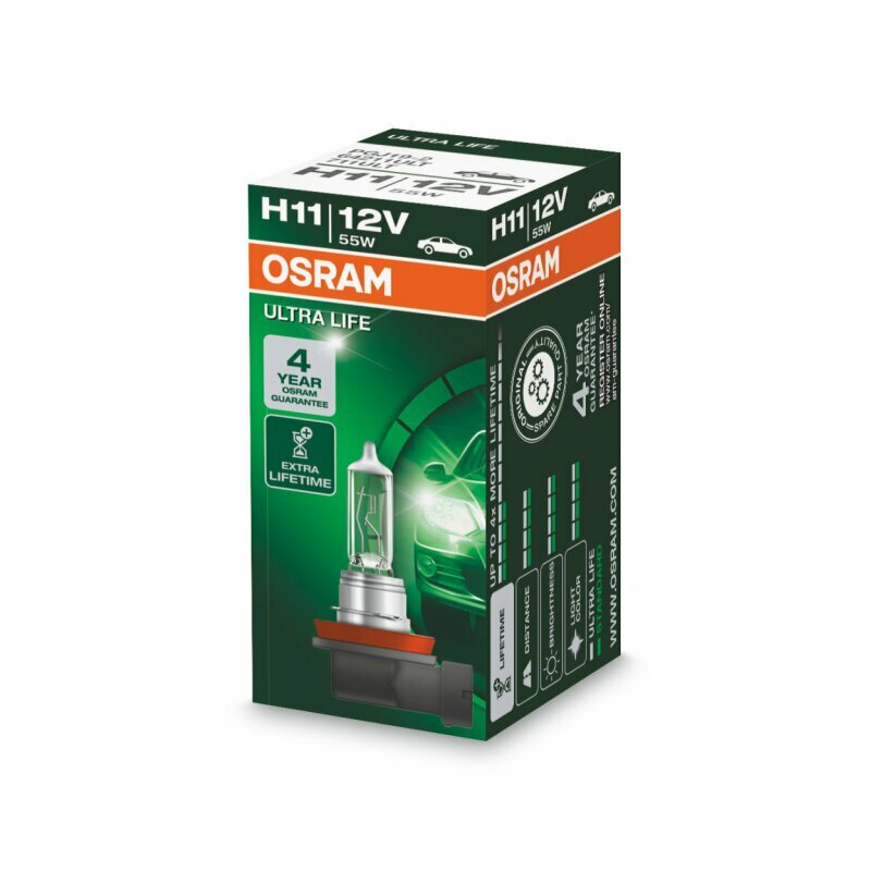 OSRAM H11 12V-55W (PGJ19-2) (увелич. срок службы) Ultra Life 1шт - фото №16