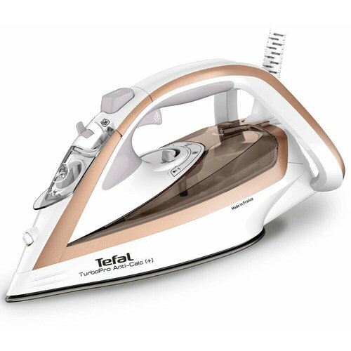 Tefal Утюг Tefal TurboPro Anti-Calc FV5697E1 бело-розовый 3000Вт 200м ret 1218200₽