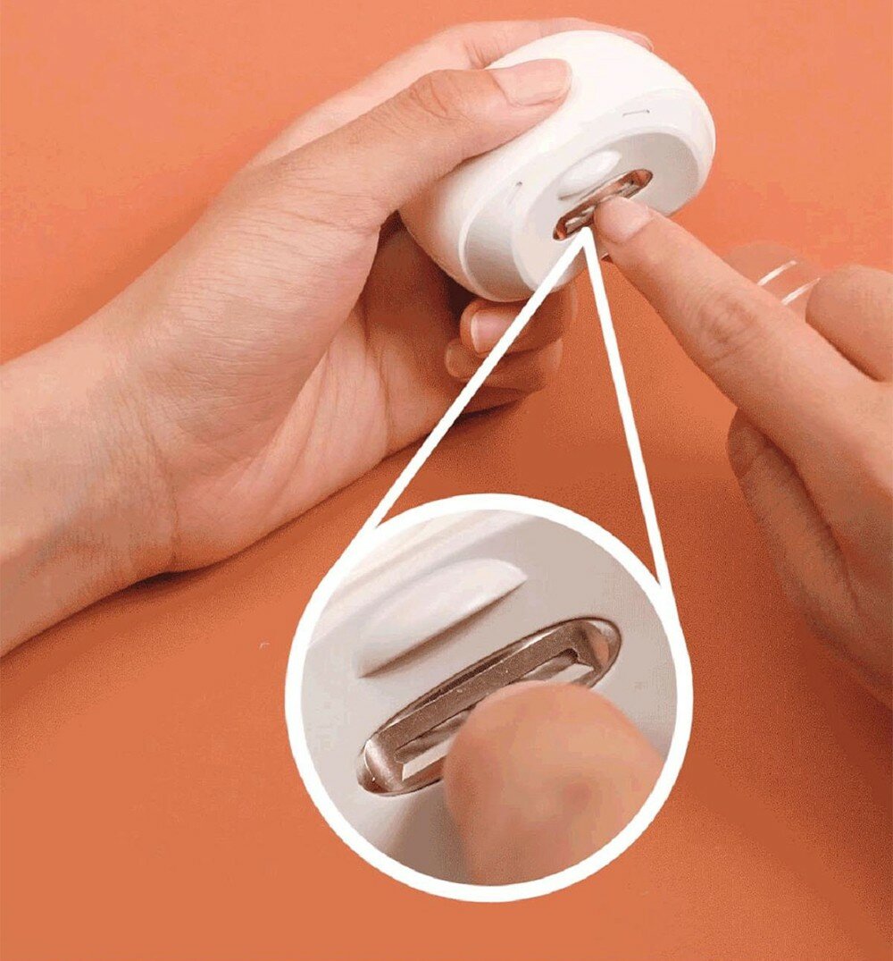 Машинка для стрижки ногтей Electric Nail Clipper , белый