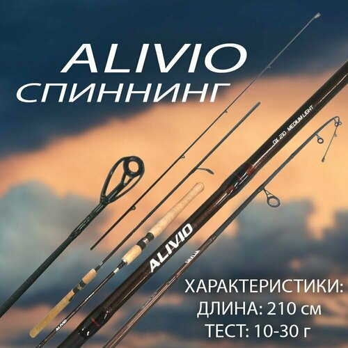 спиннинг daiwa size кастинговое 210 см тест 10 30 г Спиннинг для рыбалки 210 см ALIVIO Тест: 10-30 г Cредний строй