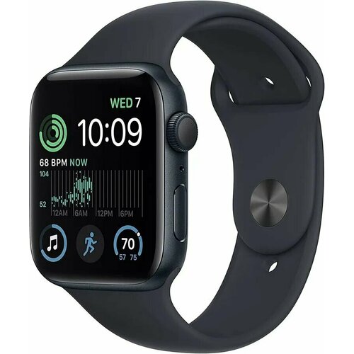 Умные часы Apple Watch Series SE 44mm Midnight Aluminum Case with Midnight Sport Band MNK03ZPA 3449000₽