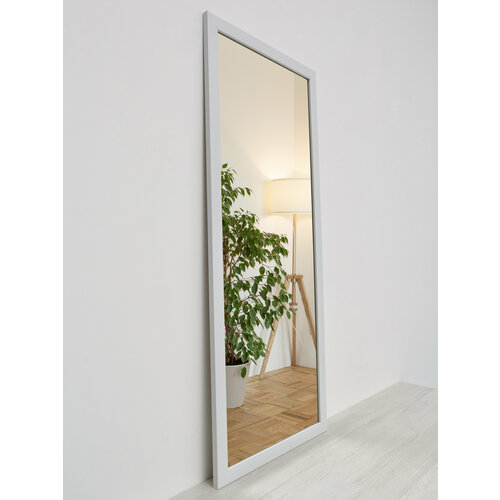 Зеркало настенное интерьерное 35х100 см, белое
