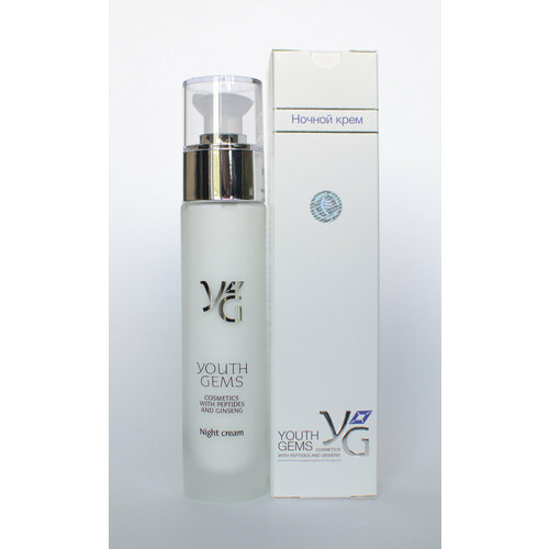 Youth Gems Крем ночной с пептидами и женьшенем, 50мл