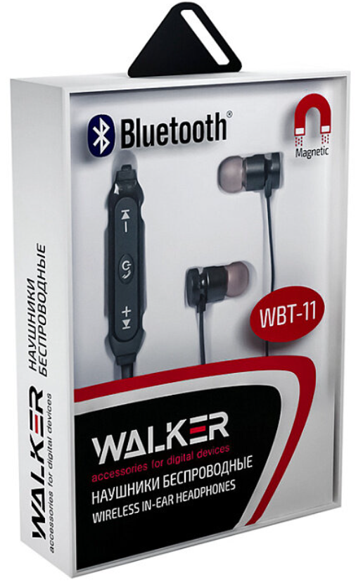 Bluetooth-наушники Walker WBT-11 черные