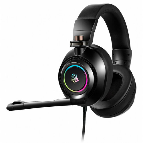Наушники с микрофоном A4Tech Bloody G580 черный 2м мониторные USB оголовье G580 USB BLACK 4794₽
