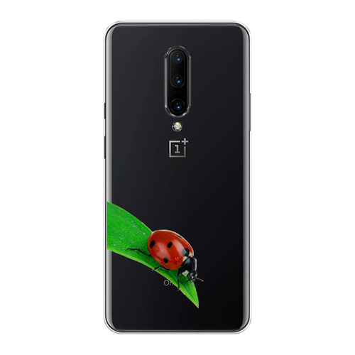 Силиконовый чехол на OnePlus 7 Pro / ВанПлас 7 Про На счастье, прозрачный силиконовый чехол на oneplus 7 pro ванплас 7 про каблучки прозрачный