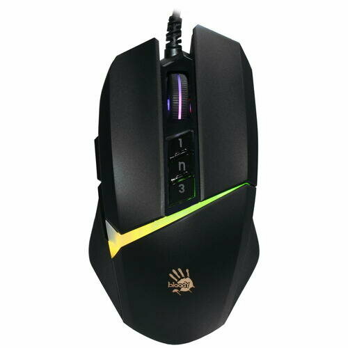 Мышь проводная A4Tech Bloody W60 Max черный 687500₽