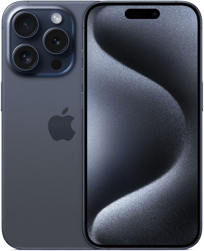 Смартфон Apple iPhone 15 Pro 128 ГБ, Dual nano SIM, синий титан