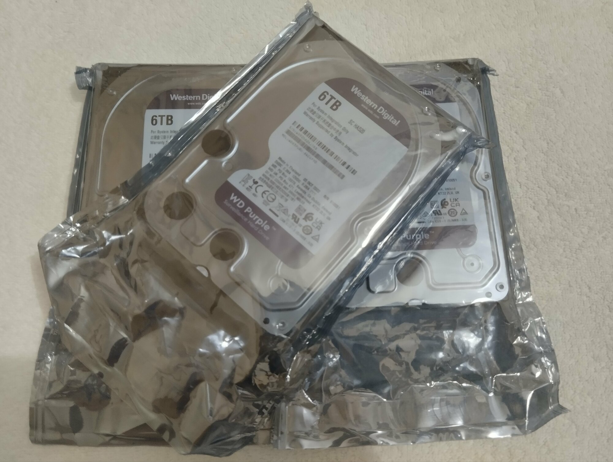 Жесткий диск Western digital Purple 6 Тб WD63PURU (Ориг, Тайланд).