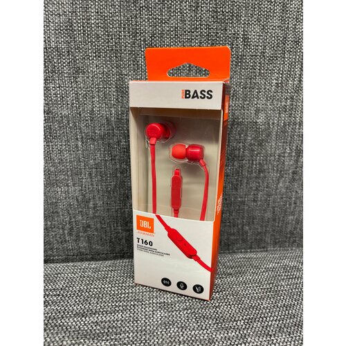 Проводные наушники JBL T160 красный 365300₽