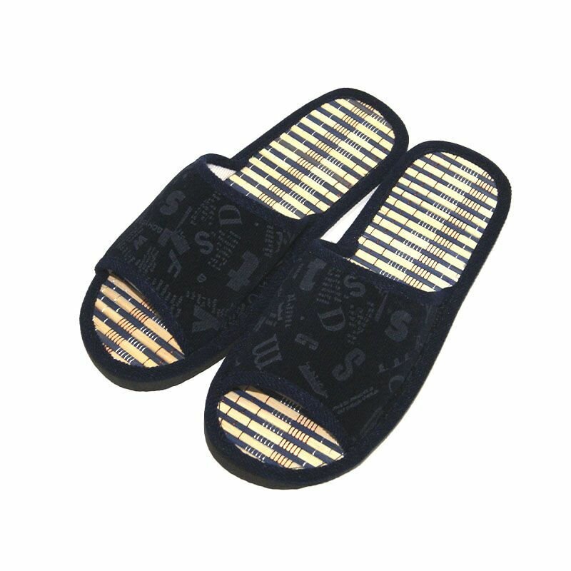 фото Легкие тапочки домашние мужские на бамбуковой стельке "Шахматка"