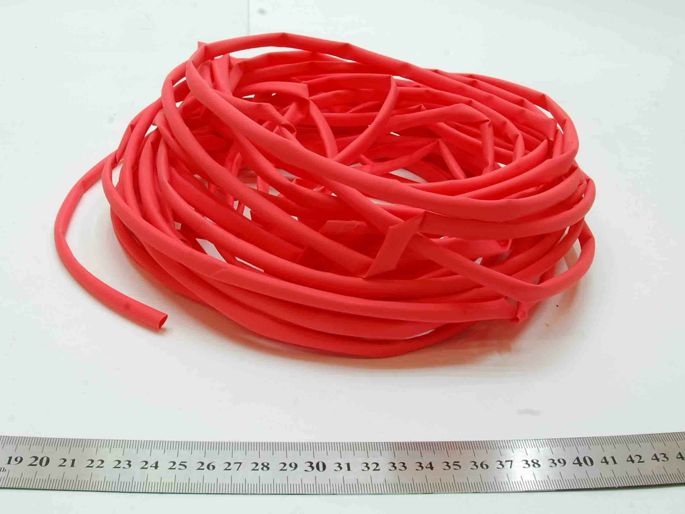 фото Трубка термоусаживаемая ТУТ (6/3 мм, красная, -40 до 105 градусов)