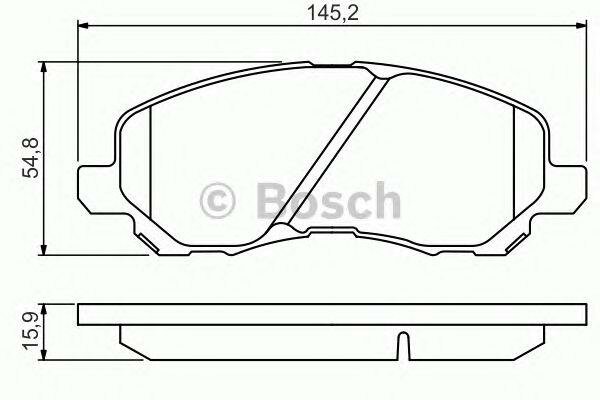 BOSCH колодки тормозные дисковые 0986495253