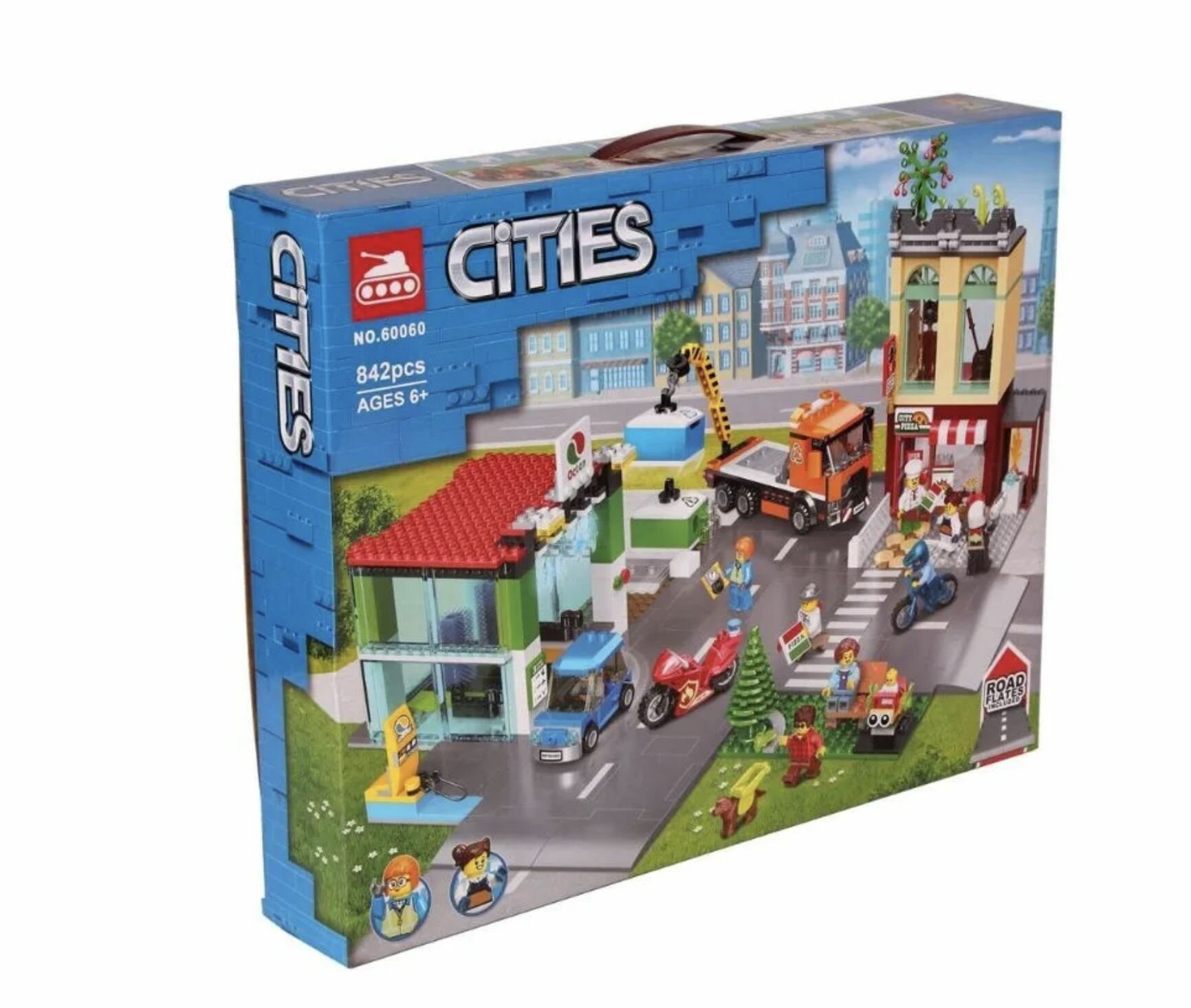 Конструктор Сити Cities "Центр города" 60060 842 детали
