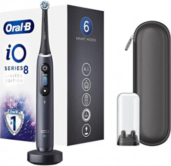 Электрическая зубная щетка Oral-B iO Series 8 Limited Edition Onyx насадки для щётки: 1шт, цвет: черный [8 limited edition black onyx]