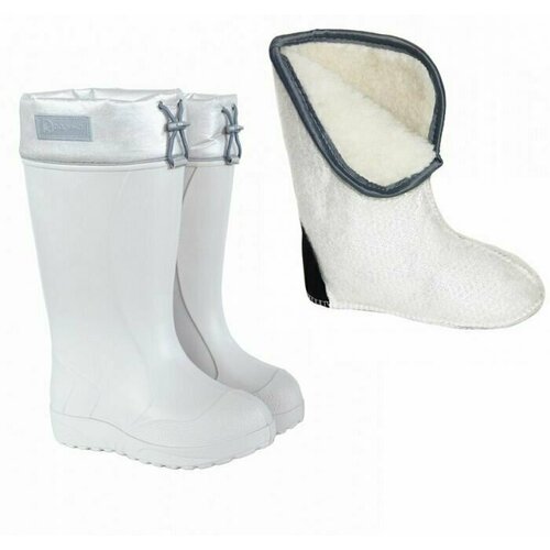 Сапоги Дарина, размер 37/38, белый