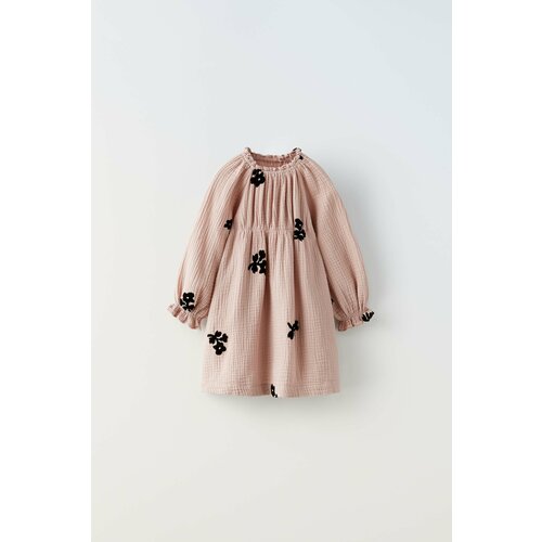 Платье Zara, размер 18-24 месяцев (92 cm), розовый