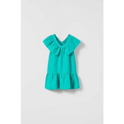 Платье Zara, размер 5-6 лет (116 cm), зеленый