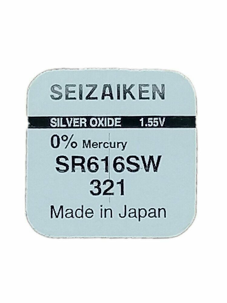 Батарейка SEIZAIKEN 321 (SR616SW) Silver Oxide 1.55V (1 шт)