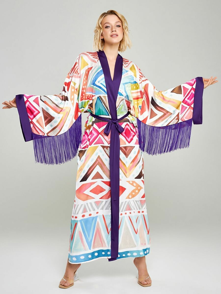Пляжный халат в стиле кимоно женский, пляжное кимоно купить одежду, обувь и  аксессуары с быстрой доставкой на Яндекс Маркете