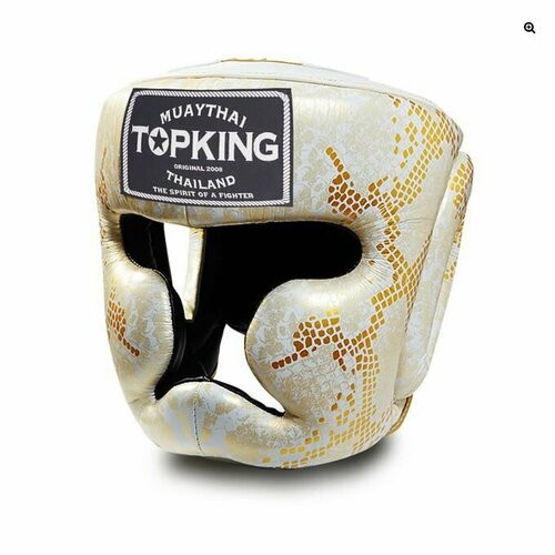   Top King Gold / White Snake Edition Head Guard XL