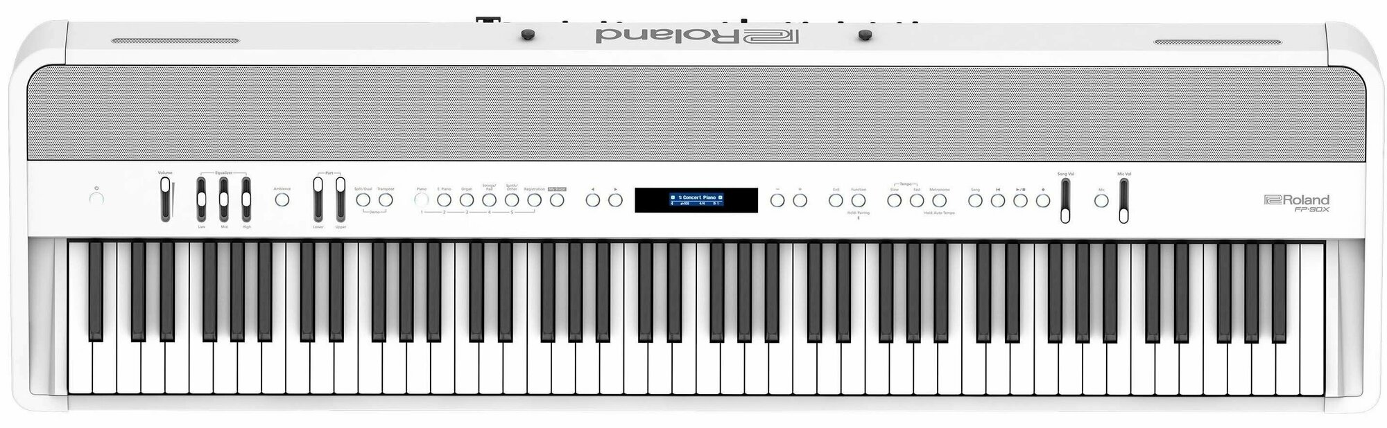 Цифровое пианино Roland FP-90X W - белый (с адаптером питания и педалью рояльного типа в комплекте)