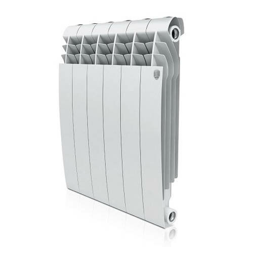 Радиатор алюминиевый Royal Thermo Biliner Alum 500 Bianco Traffico - 6 секций (подключение боковое)