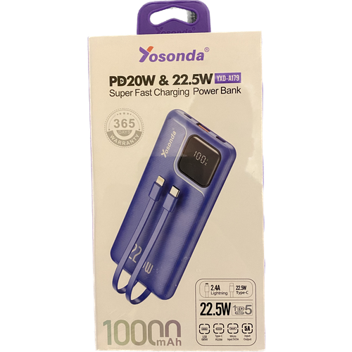 Внешний аккумулятор Borofone 10000 mAh BJ22 PD22,5W белый / Повербанк / PowerBank