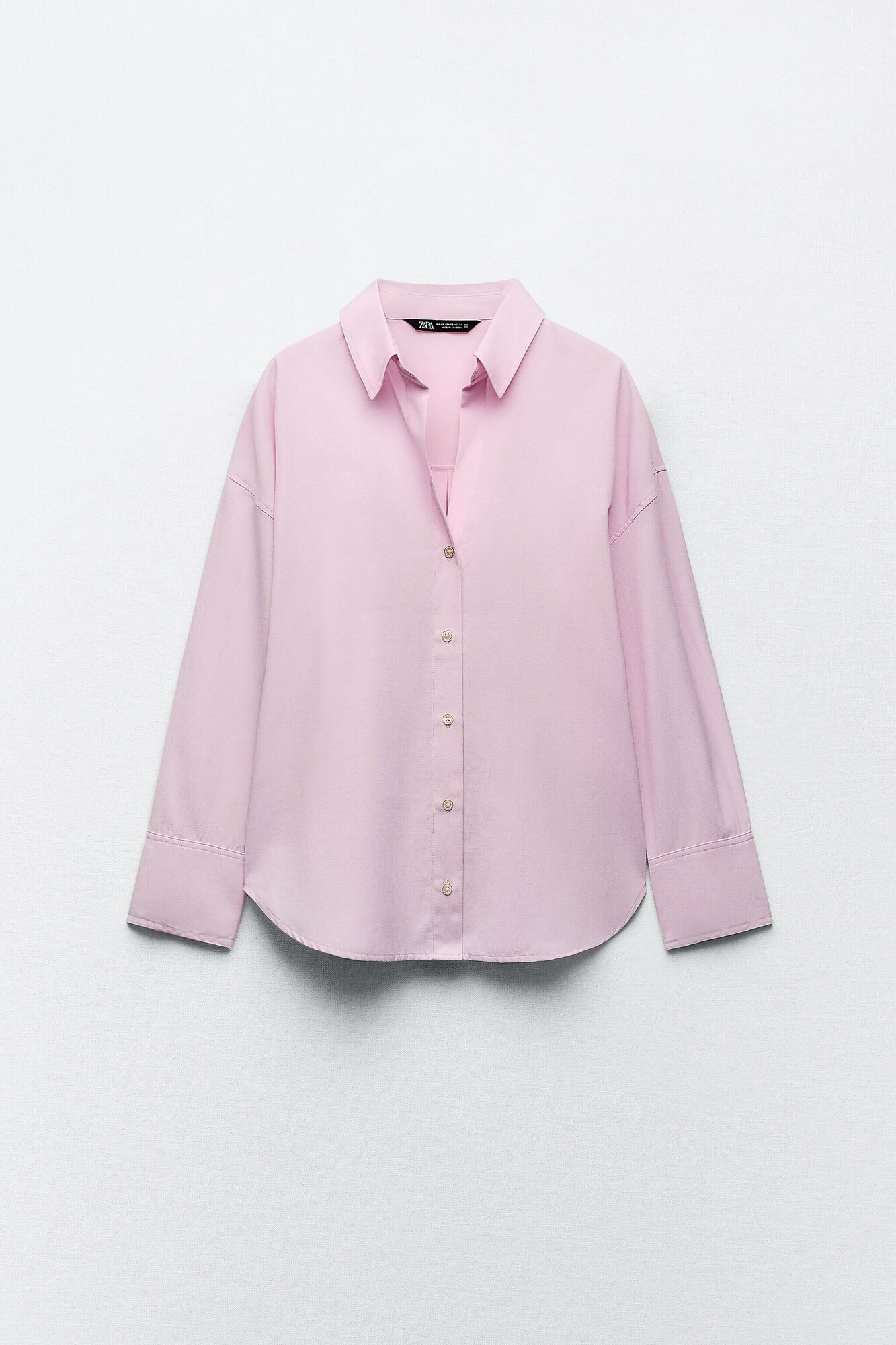 Рубашка Zara розовый 