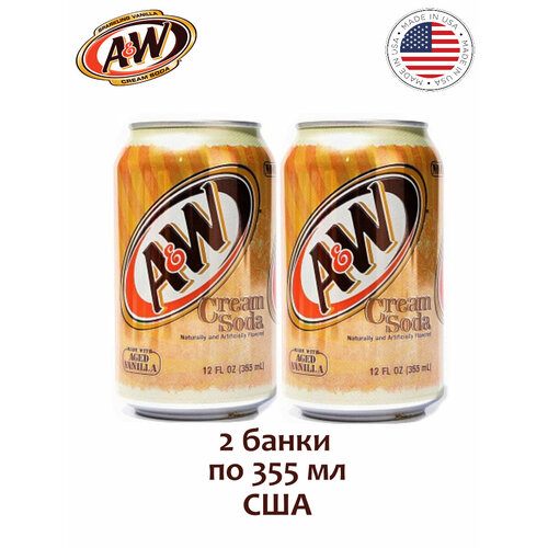 A&W USA Напиток газированный A&W Cream Soda, 2 банки