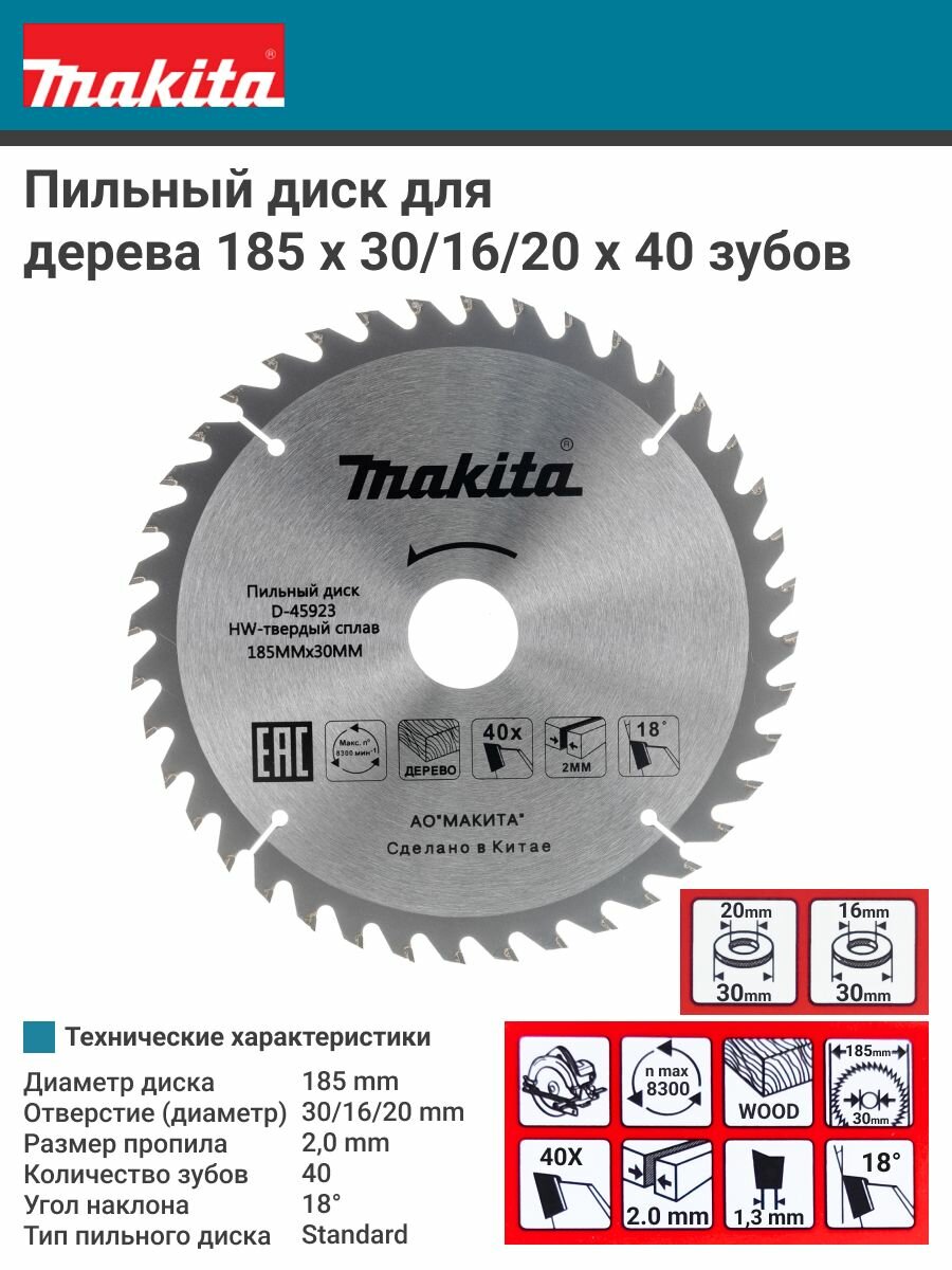 Пильный диск Makita - фото №11