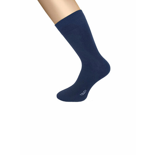 Носки Touch, размер 25/27, синий носки touch размер 25 27 бежевый