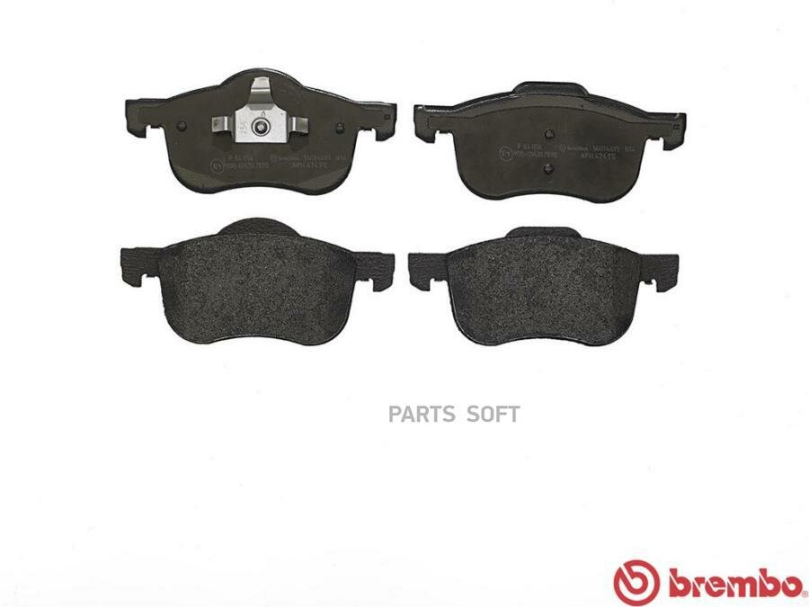 BREMBO P86016 Колодки тормозные, комплект передний