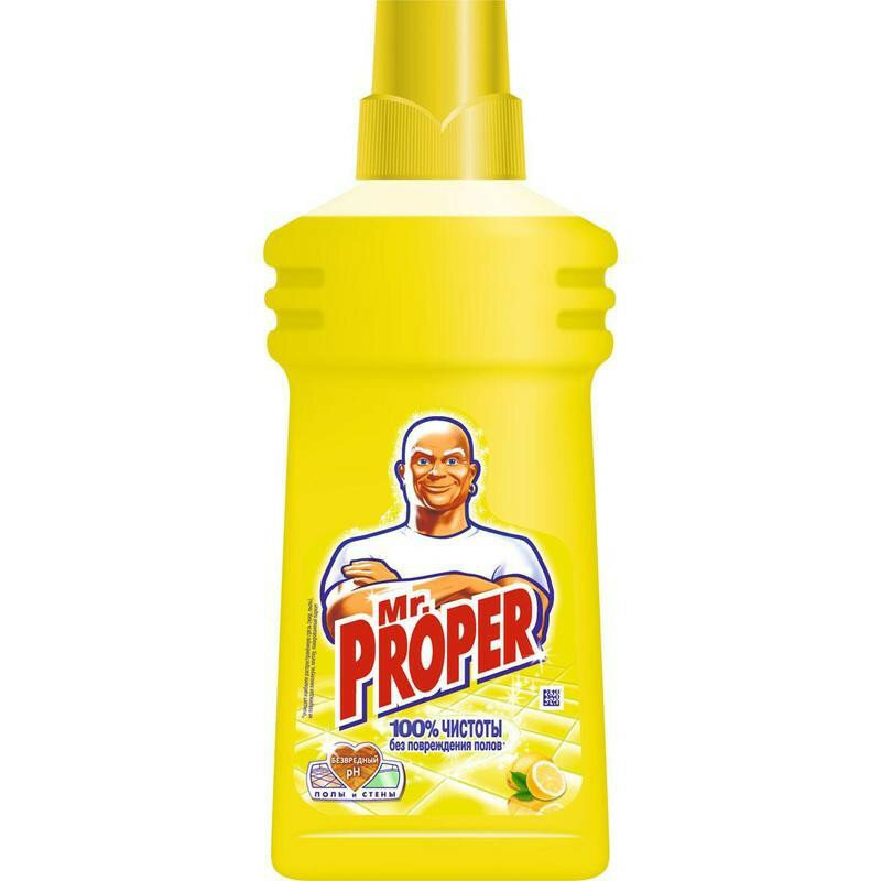 Mr. Proper Моющая жидкость для полов и стен Лимон, 0.5 л - фотография № 6