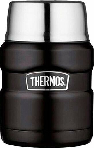 Термос для еды Thermos SK-3000 MMB (0,47 литра), серия King, чёрный - фотография № 5