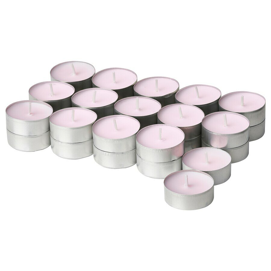 Ароматные чайные свечи LUGNARE жасмин/розовый 35 часа