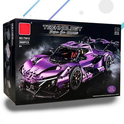 конструктор mould king техника mclaren senna 27027 Конструктор Mclaren Senna T5012 Набор Гиперкар 3668 деталей, Подарочный игровой набор, автомобиль машина для детей взрослых, мальчиков и девочек