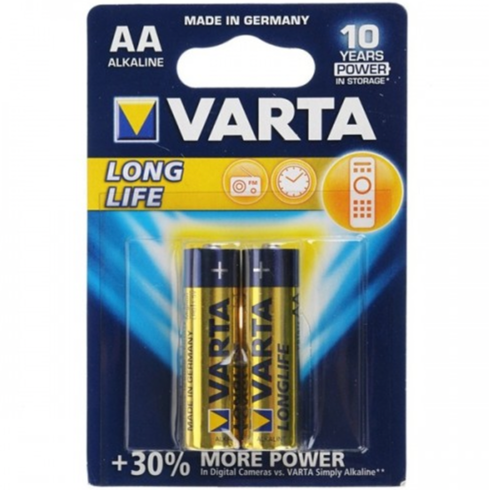 Варта / Varta - Батарейки Longlife mignon AA LR6 15V 2 шт